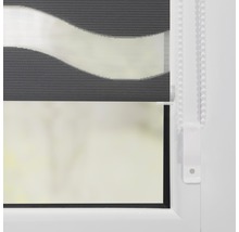 Lichtblick Doppelrollo ohne Bohren Welle anthrazit 45x150 cm inkl. Klemmträger