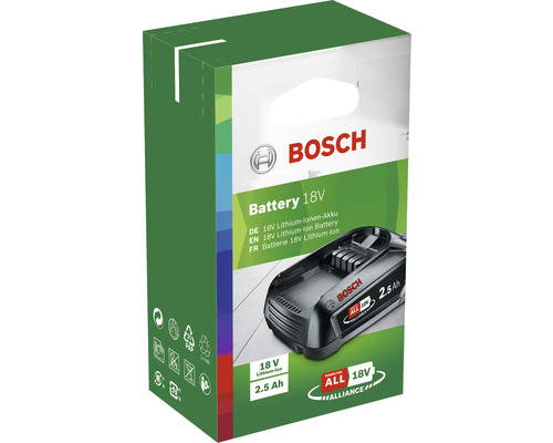 Batterie Bosch Lithium-Ion 18 volts dans son emballage