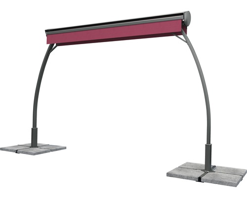 Pergola autoportante avec deux fondations