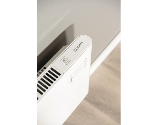 Logo Eurom sur un radiateur