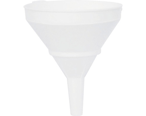 Weißer Trichter aus Kunststoff