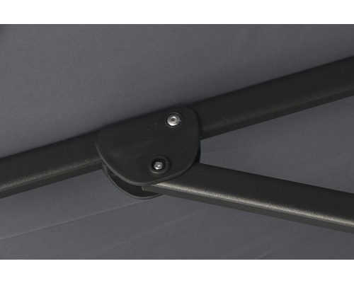 Detailaufnahme des Mechanismus eines Sonnenschirms