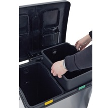Système de tri des déchets avec des seaux intérieurs amovibles pour le tri des déchets