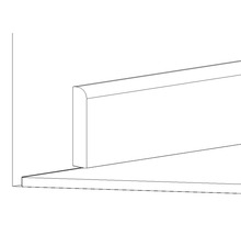 Plinthe Konsta SF377 hêtre laqué 10x58x2400 mm-thumb-2