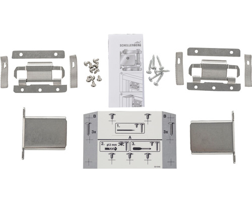 Kit de boîtier de serrure avec vis et instructions de montage