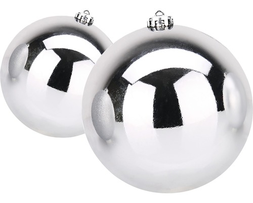 Zwei Christbaumkugeln zur Dekoration