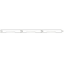 Konsta Faseprofil Fichte "A" weiß 14x121x2350 mm-thumb-4