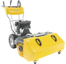 Kehrmaschine mit Rädern und Bürsten