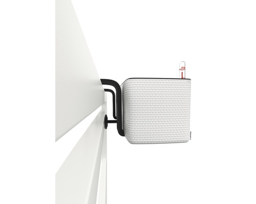 Jardinière blanche pour fixation sur la balustrade