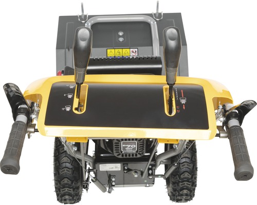 Schneefräse Detailansicht der Bedienelemente und des Antriebs