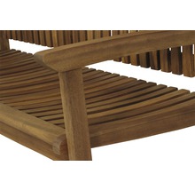 Banc de jardin Siena Garden Paleros 3 places acacia marron