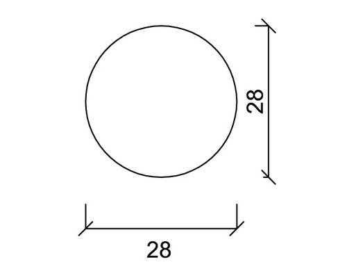 Cercle de diamètre 28