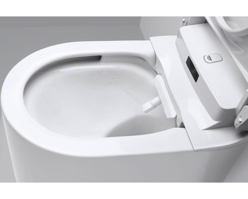 WC douche blanc avec jet d''eau