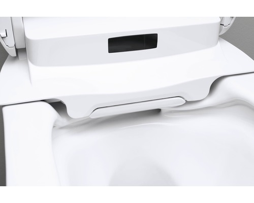 Vue détaillée de toilettes avec fonction WC douche