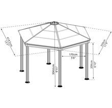 Image d''un pavillon avec dimensions