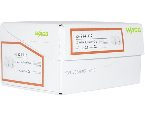 Wago 224-112 Dosenklemmen-Verpackung für Kupferleiter