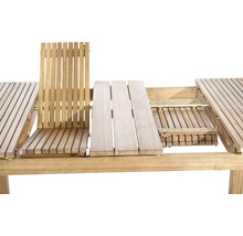 Table de jardin extensible en bois