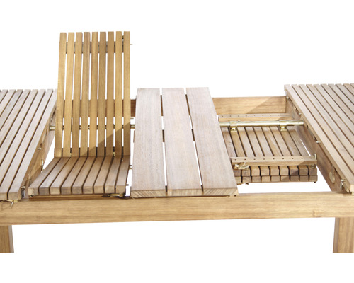 Table de jardin extensible en bois