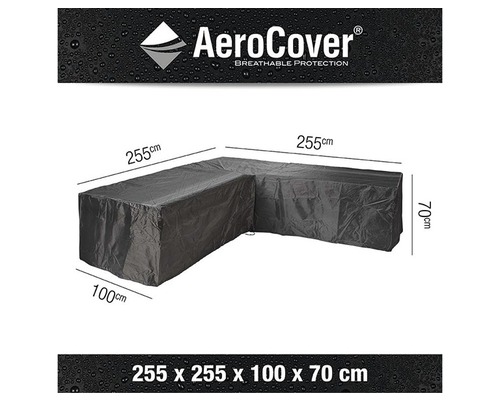 Housse de protection pour salon d''angle, dimensions 255 x 255 x 100 x 70 centimètres