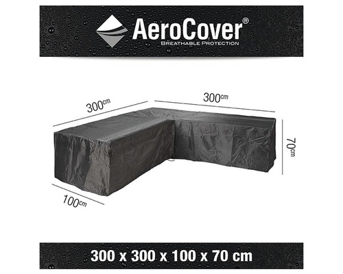 Housse de protection pour salon d''angle, dimensions 300 x 300 x 100 x 70 cm