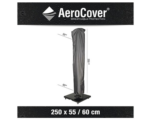 Schutzhülle für Sonnenschirm, atmungsaktiv, 250 x 55/60 cm