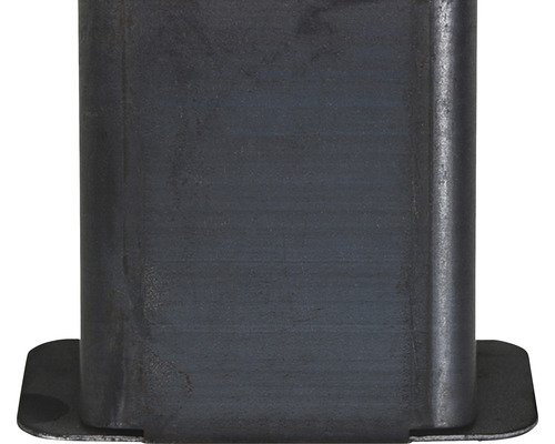 Metallpfosten mit quadratischer Grundplatte