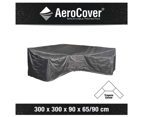 Housse de protection pour groupe de salon en matériau respirant, environ 300 x 300 x 90 x 65/90 centimètres