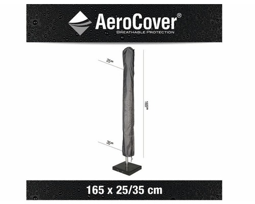 Aerocover Schutzhülle für Sonnenschirm, 165 x 25/35 cm