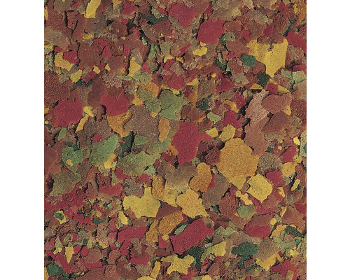 Gros plan sur des aliments en flocons pour poissons