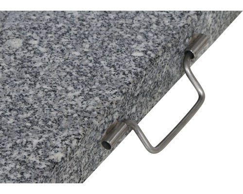 Plaque de granit avec poignée en acier inoxydable