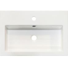 Badmöbel-Set Sanox Straight BxHxT 60 x 55 x 40 cm Frontfarbe weiß hochglanz mit Waschtisch Mineralguss weiß-thumb-1