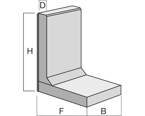 Illustration d''une pierre d''angle avec indication de hauteur