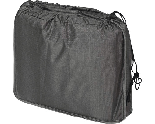 Sac de transport gris avec cordon de serrage