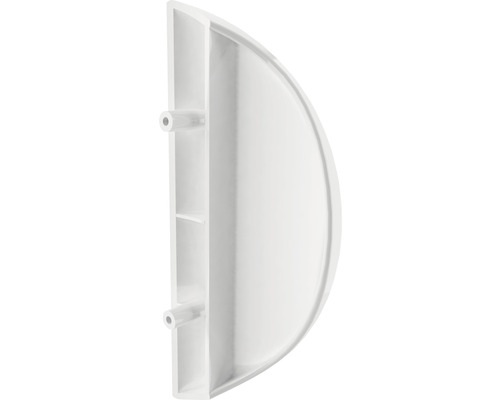 Halbkreisförmiger Badewannenaufsatz aus Kunststoff