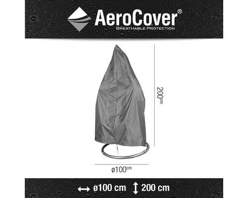 Abdeckung für Hängekorb aus wasserabweisendem Material mit den Maßen 100 x 200 Zentimeter