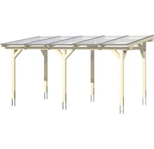 Holz Carport mit transparenter Überdachung