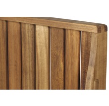 Vue détaillée d''un banc de jardin en bois