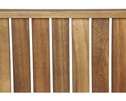 Vue détaillée d''un banc de jardin en bois