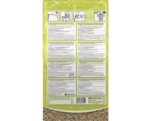 Rückseite der Tetra Pond Sticks Futterverpackung mit Informationen zu Produkteigenschaften und Anwendung