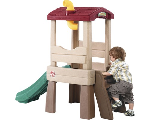 Tour de jeu avec toboggan et mur d''escalade pour enfants