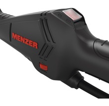 Detailansicht eines Menzer Elektrowerkzeugs mit Schalter und Geschwindigkeitsregler.