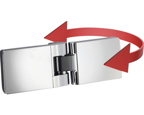 Drehbares Duschband mit rotem Pfeil