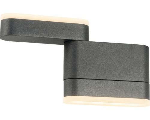 Applique murale pivotante en métal avec LED