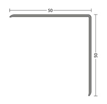 Angle de protection en aluminium argent pour 50x50 mm-thumb-1