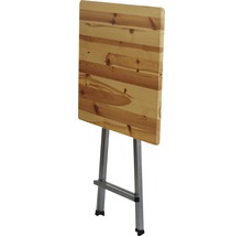 Klapptisch aus Holz mit Metallgestell