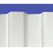 Nahaufnahme einer Trapezblechwand