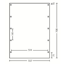 Doppelcarport SKAN HOLZ Friesland 557x708 cm mit Aluminium-Dach tauchimprägniert