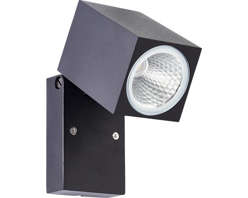 Applique murale noire avec ampoule LED en forme de cube