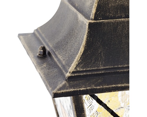 Gros plan d''un luminaire extérieur avec verre structuré