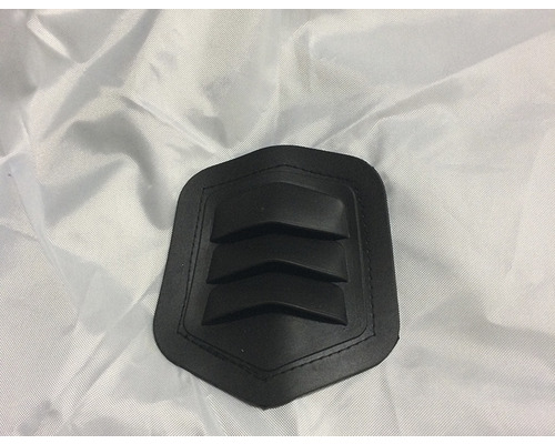 Patch en cuir noir avec motif de flèche